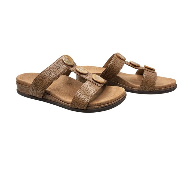 Vionic Womens Serra T-Strap Slip On Sandals - Picture 3 of 7